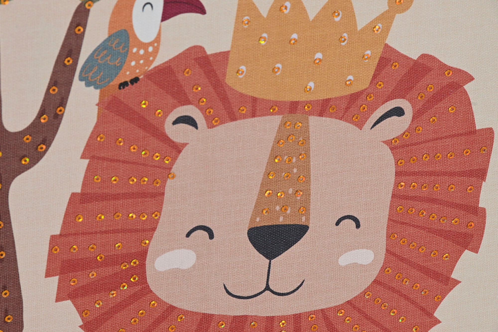 Pintura em tela Ps 30X3X40 Animais 4 sortidos.