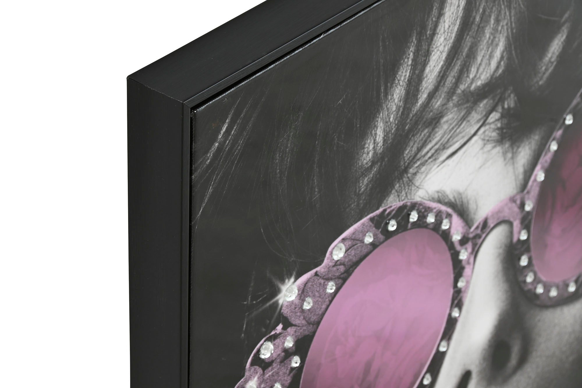 Pintura em tela Ps 60X3,5X80 Óculos para menina, 2 sortidos.