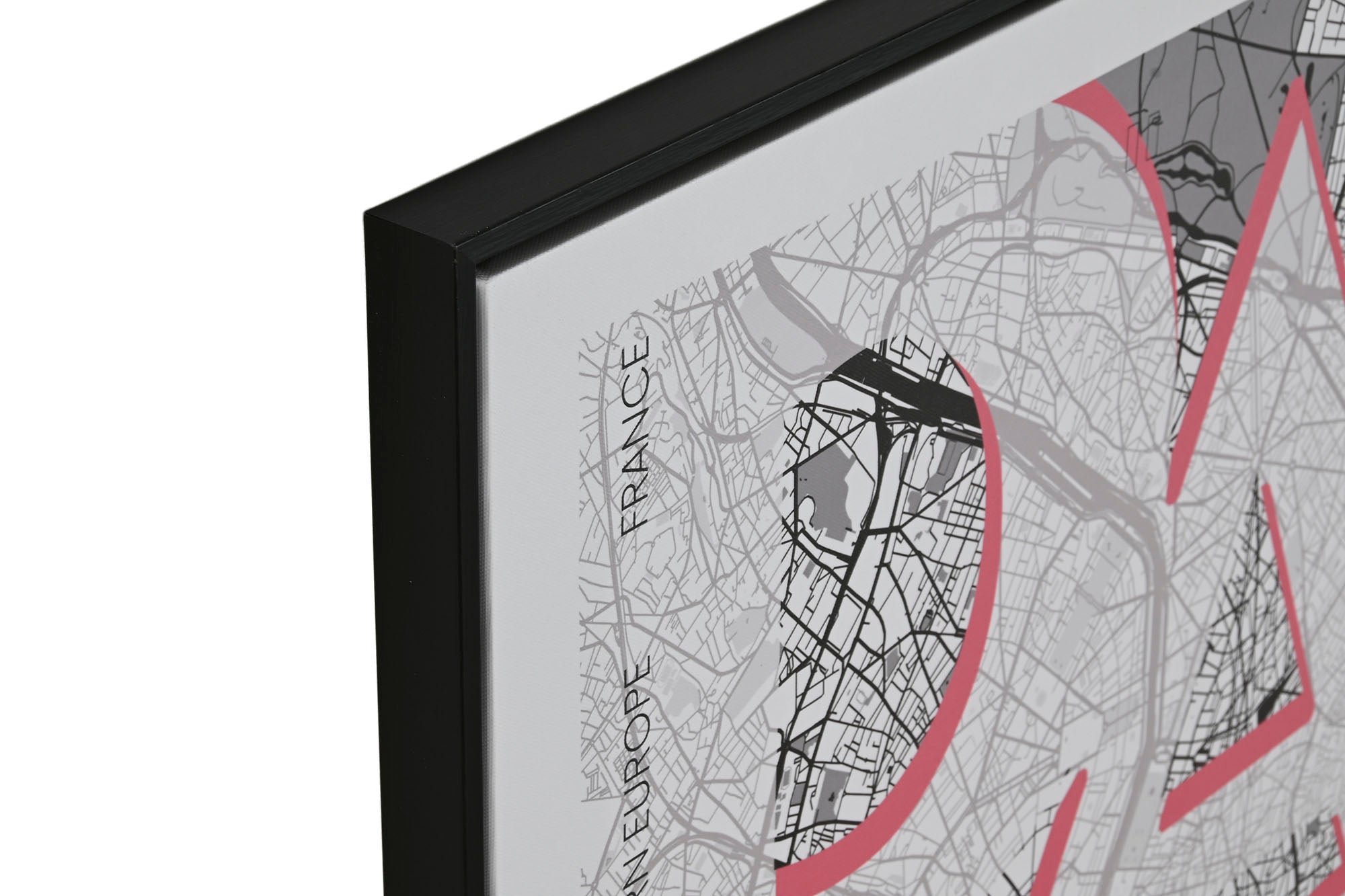 Cuadro Lienzo Ps 60X3X80 Mapa Ciudad 2 Surt.