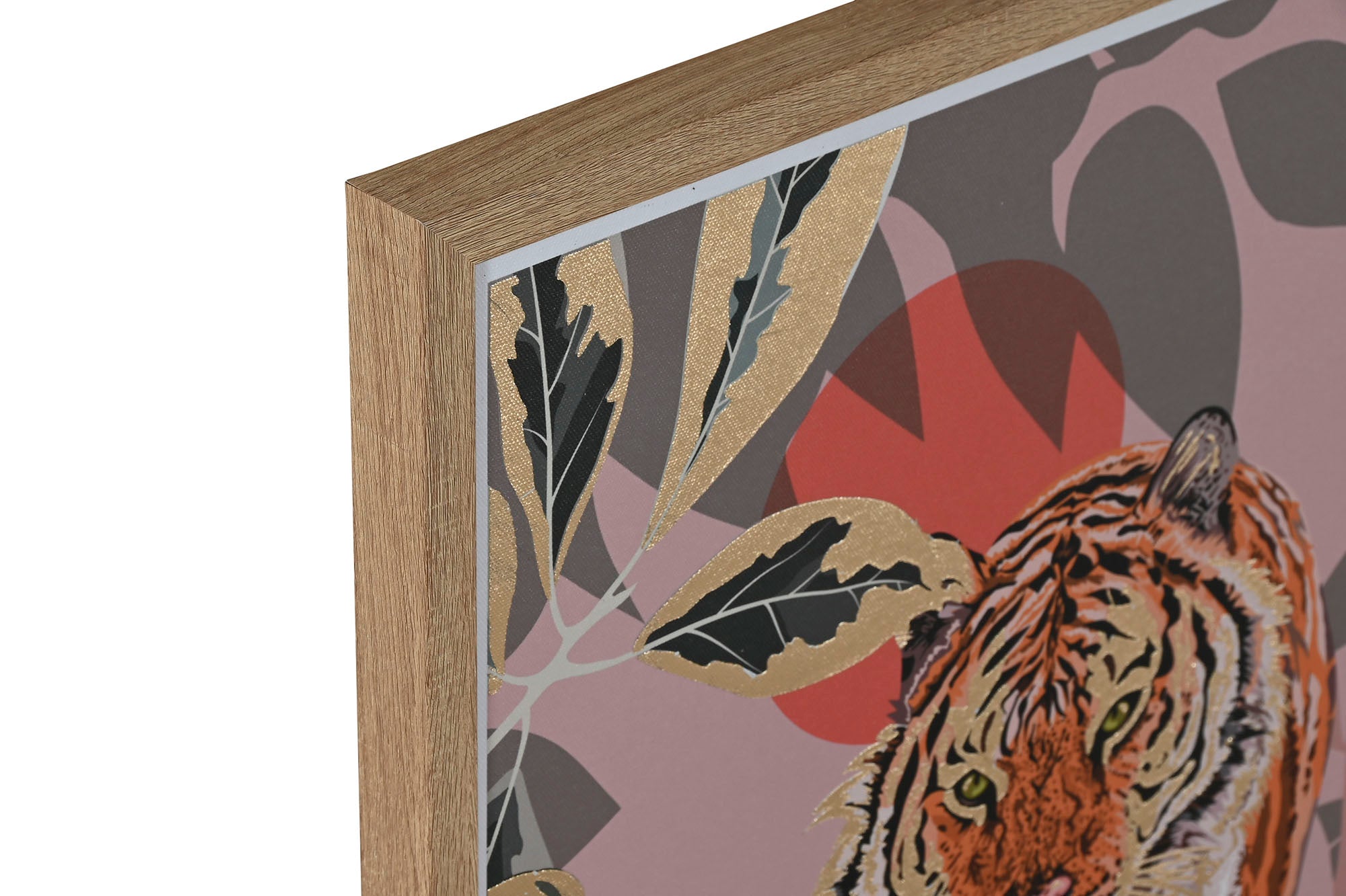 Pintura em tela Ps 45X2,5X60 Selva Dourada 2 sortimentos.