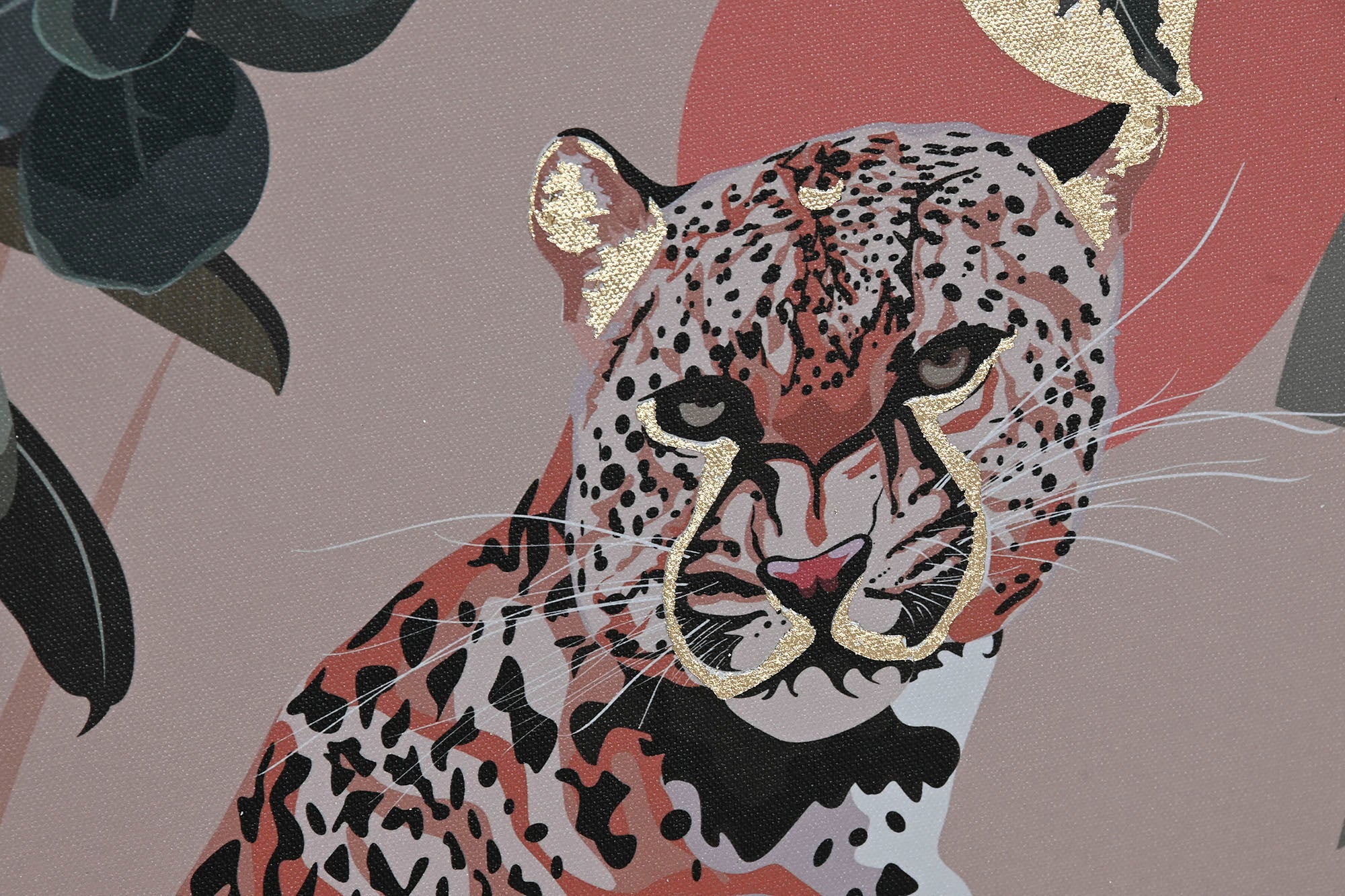 Pintura em tela Ps 45X2,5X60 Selva Dourada 2 sortimentos.