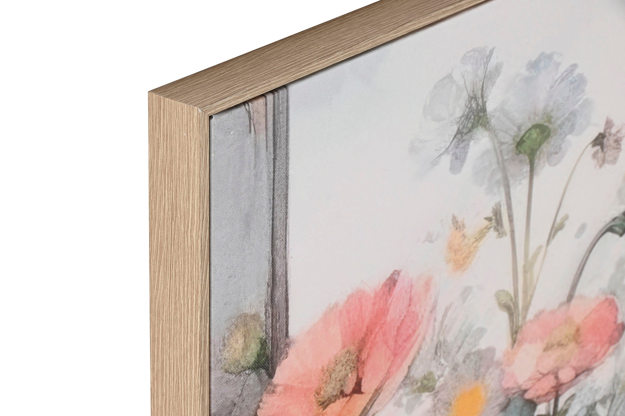 Pintura em tela Ps 80X3,5X80 Vasos 4 sortidos.