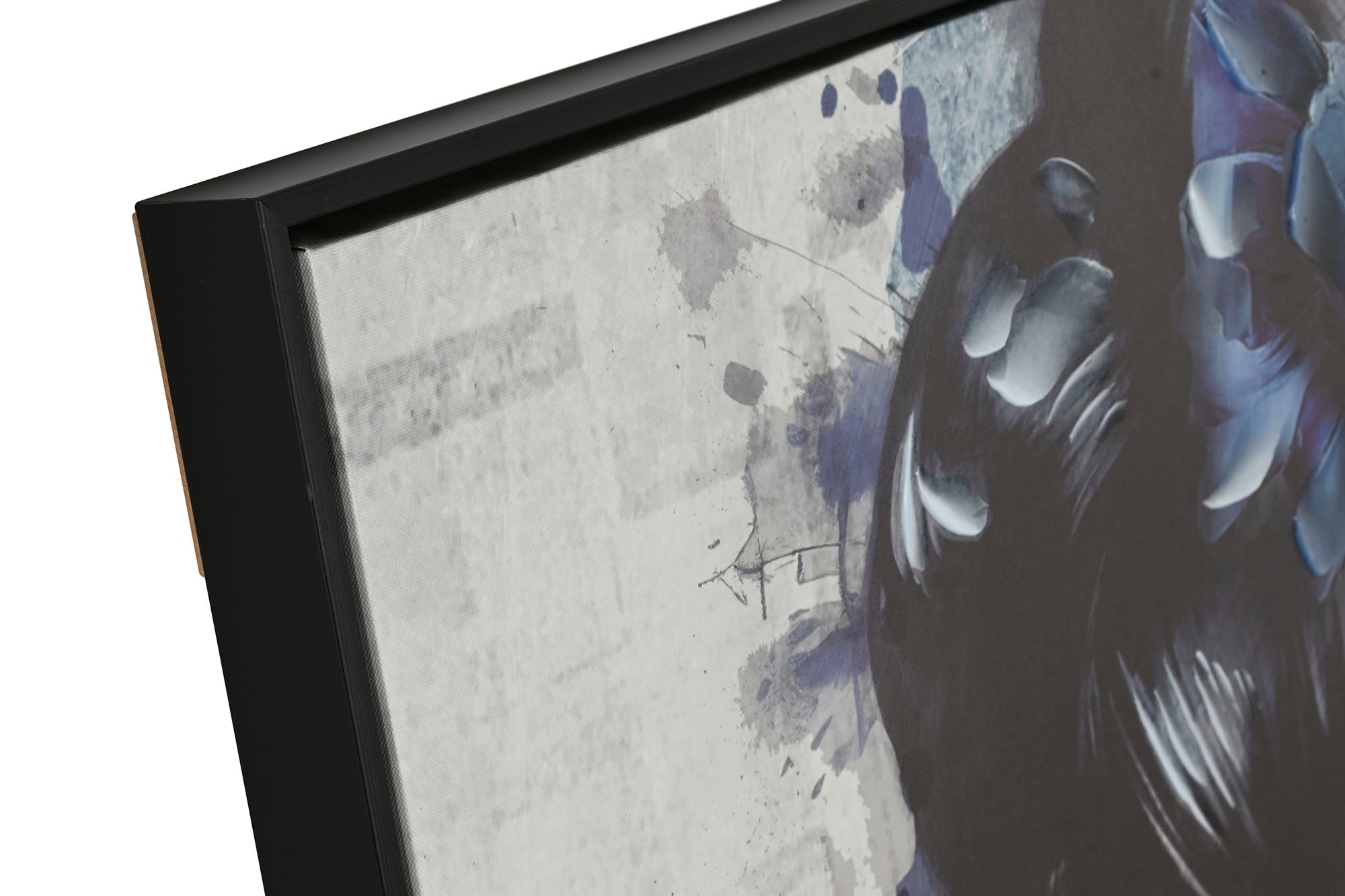 Cuadro Lienzo Ps 103X4X143 Geisha Enmarcado Azul