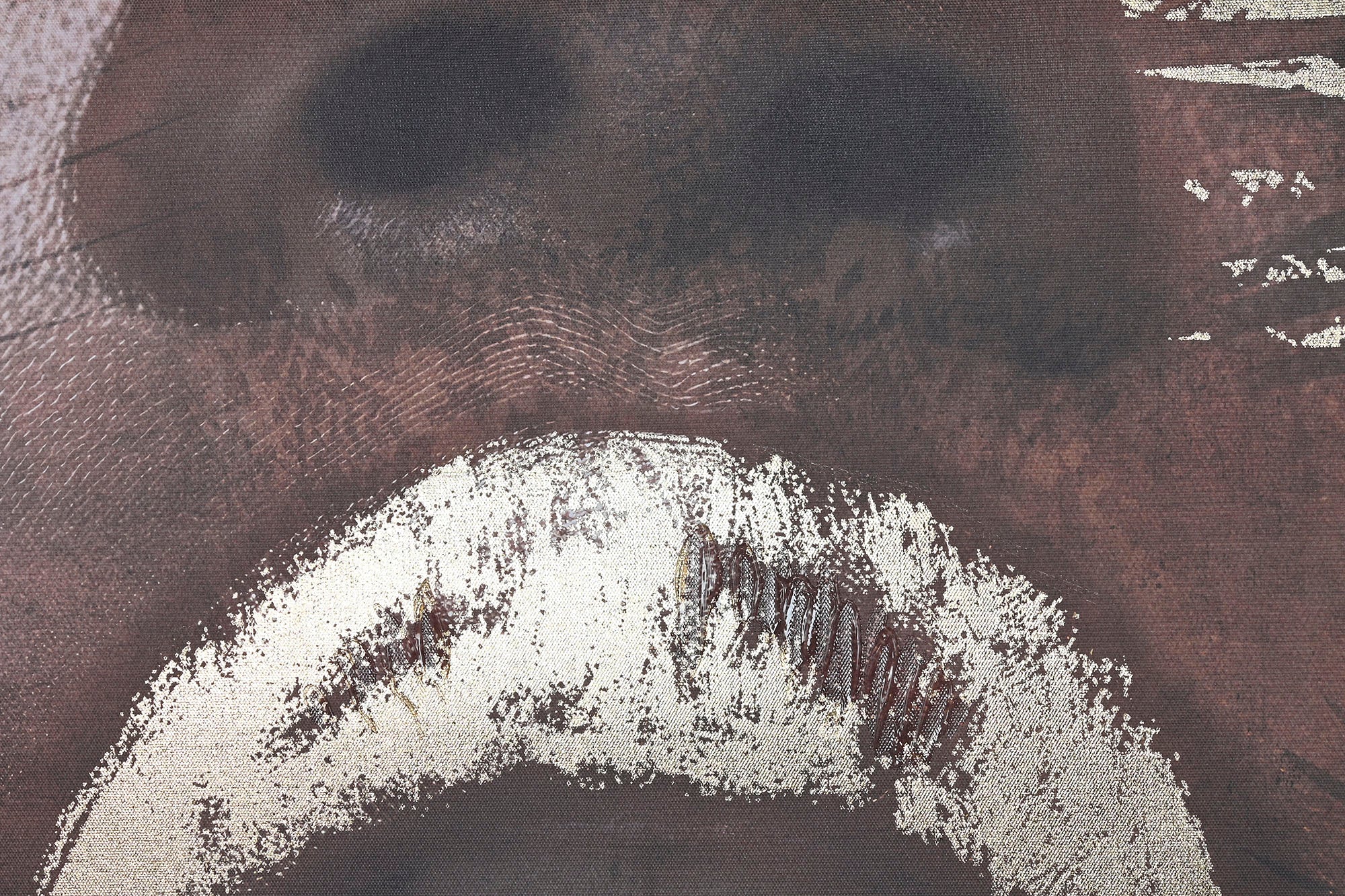 Canvas Painting Ps 83X4X123 Golden Lips 2 Assorted.