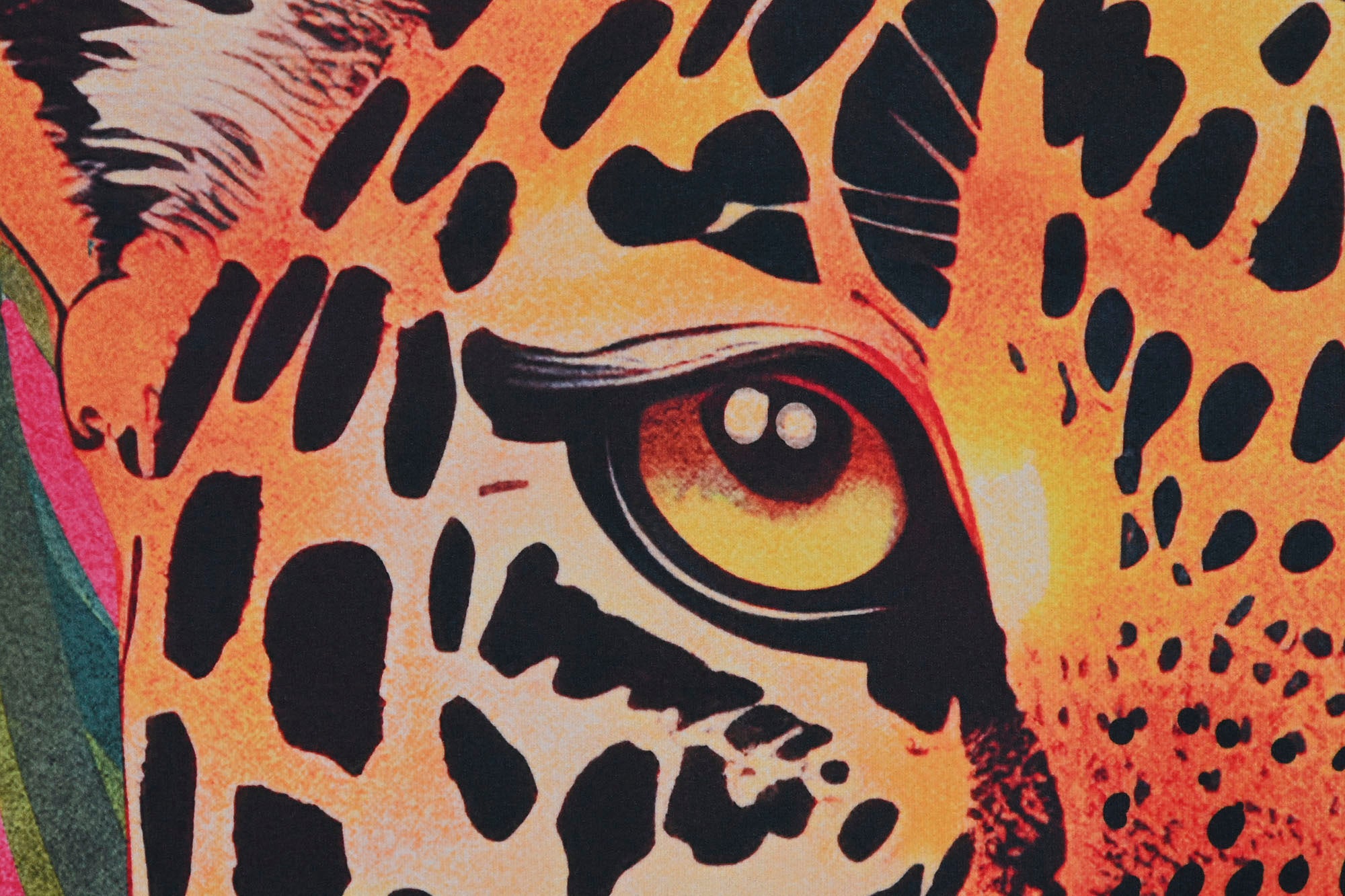 Cuadro Lienzo Velvet 83X3,8X123 Leopardo 2 Surt.