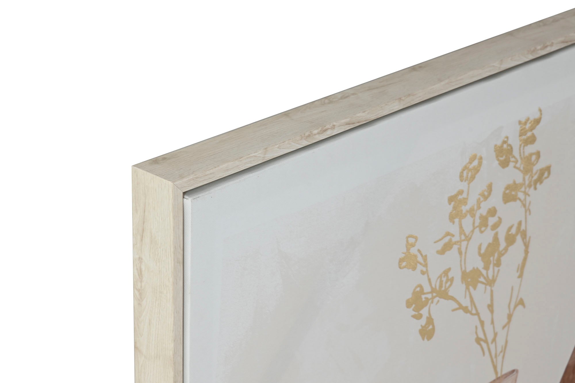 Canvas Painting Ps 82.5X3.5X82.5 Vases 2 Assortment.