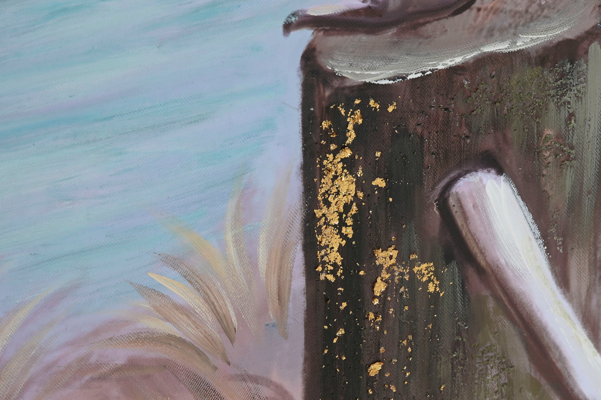 Pintura em tela Abeto 80X3X80 Pássaros 2 sortidos.