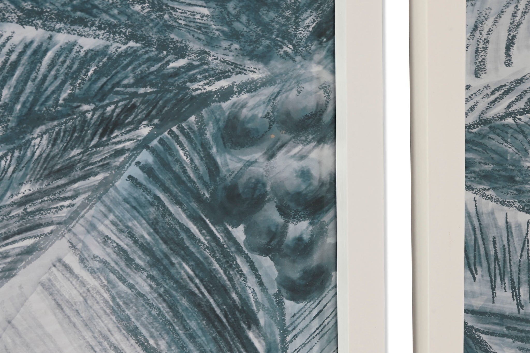 Quadro de vidro de abeto 80X2X60 Palmeira 2 sortidos.