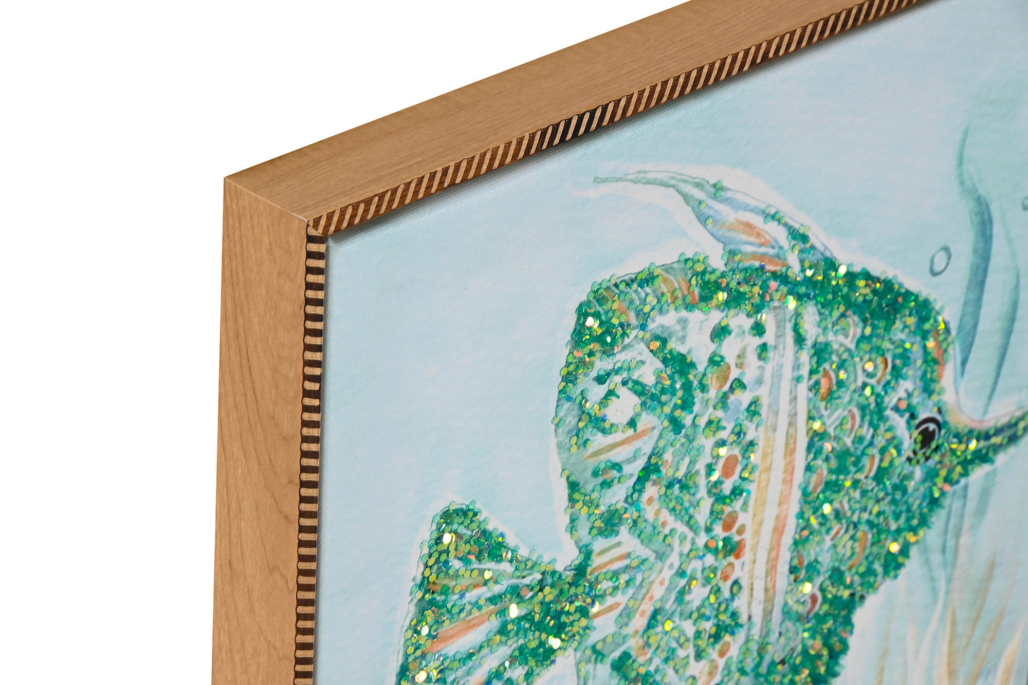 Pintura em tela Ps 30X3,5X30 Lantejoulas 4 sortidas.