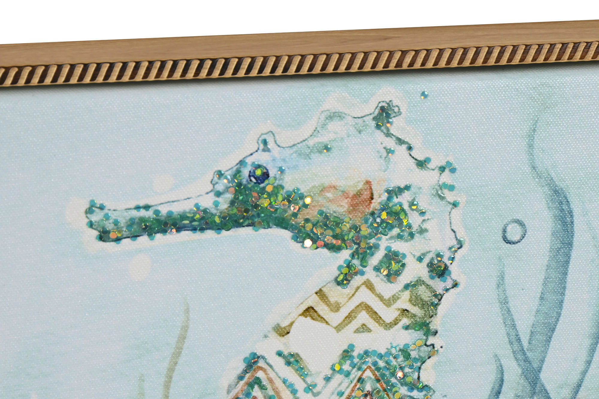 Pintura em tela Ps 30X3,5X30 Lantejoulas 4 sortidas.