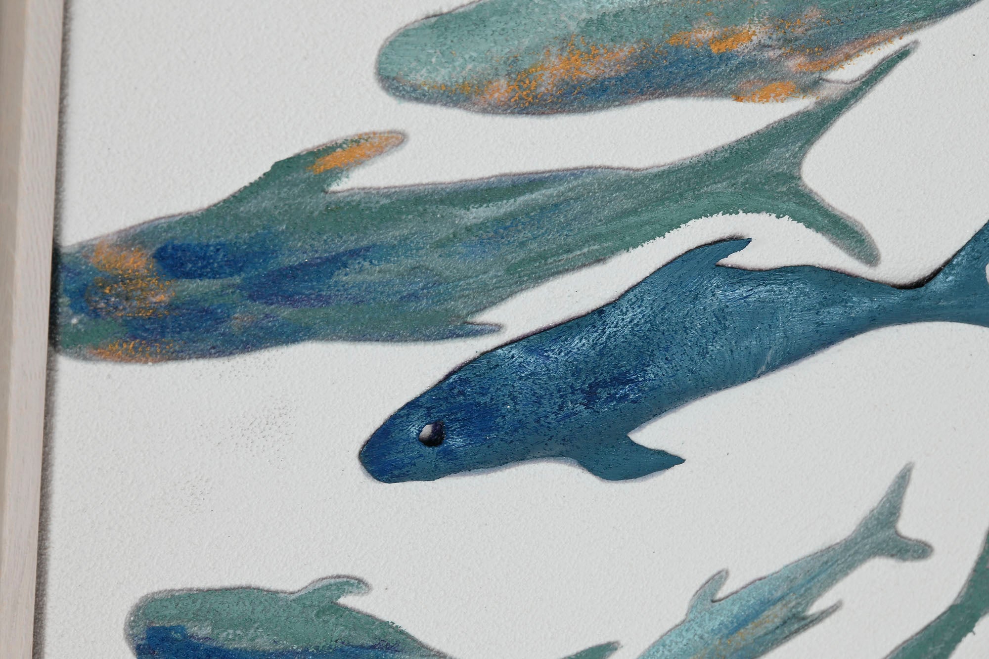 Cuadro Lienzo Ps 82,5X4X102,5 Peces 2 Surt.