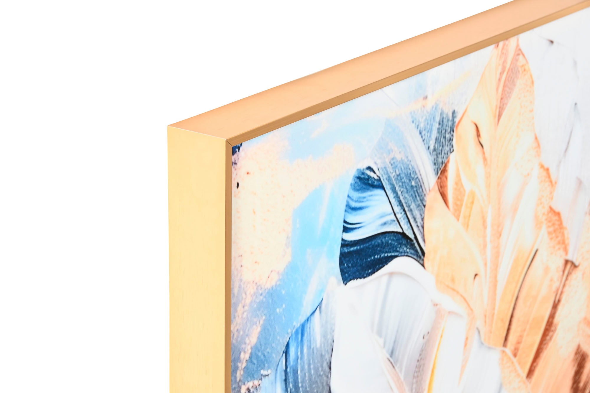 Cuadro Aluminio Mdf 80X3,5X120 Dorado 2 Surt.