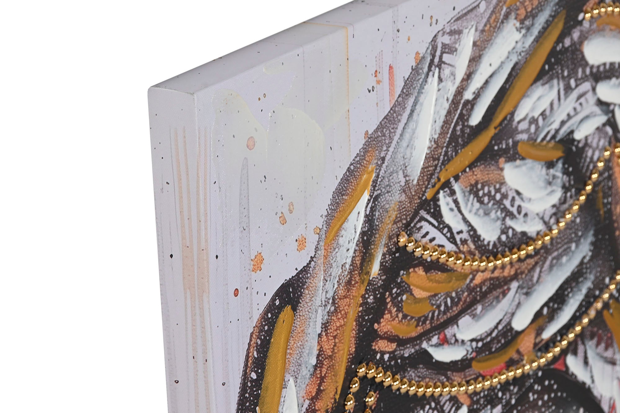 Pintura em tela MDF 60X3X90 Africano 2 Surt.