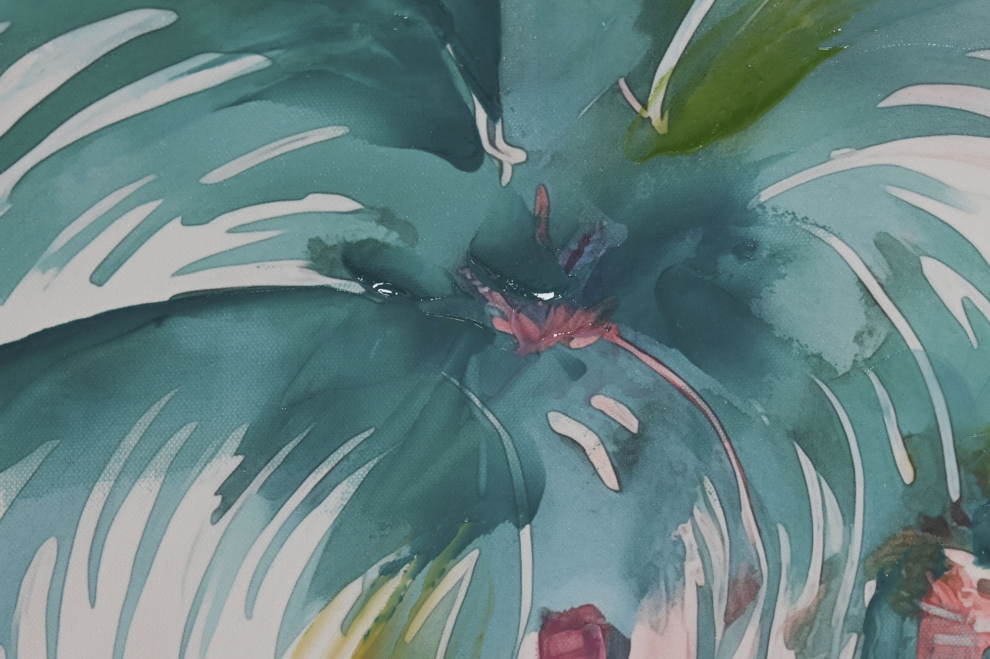 Pintura em tela Ps 80X3,5X80 Palmeiras 2 sortidas.