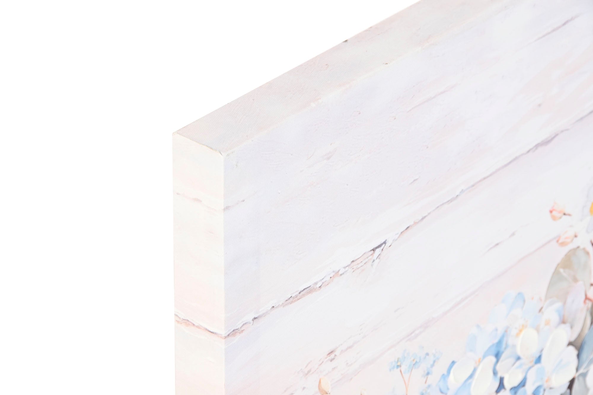 Pintura em tela de abeto 60X3X60 Hortênsias 2 sortidas.