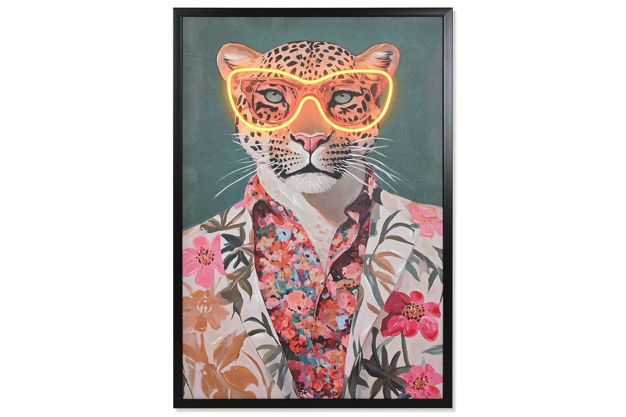 Cuadro Led Lienzo 63X3X93 Leopardo Gafas 2 Surt.