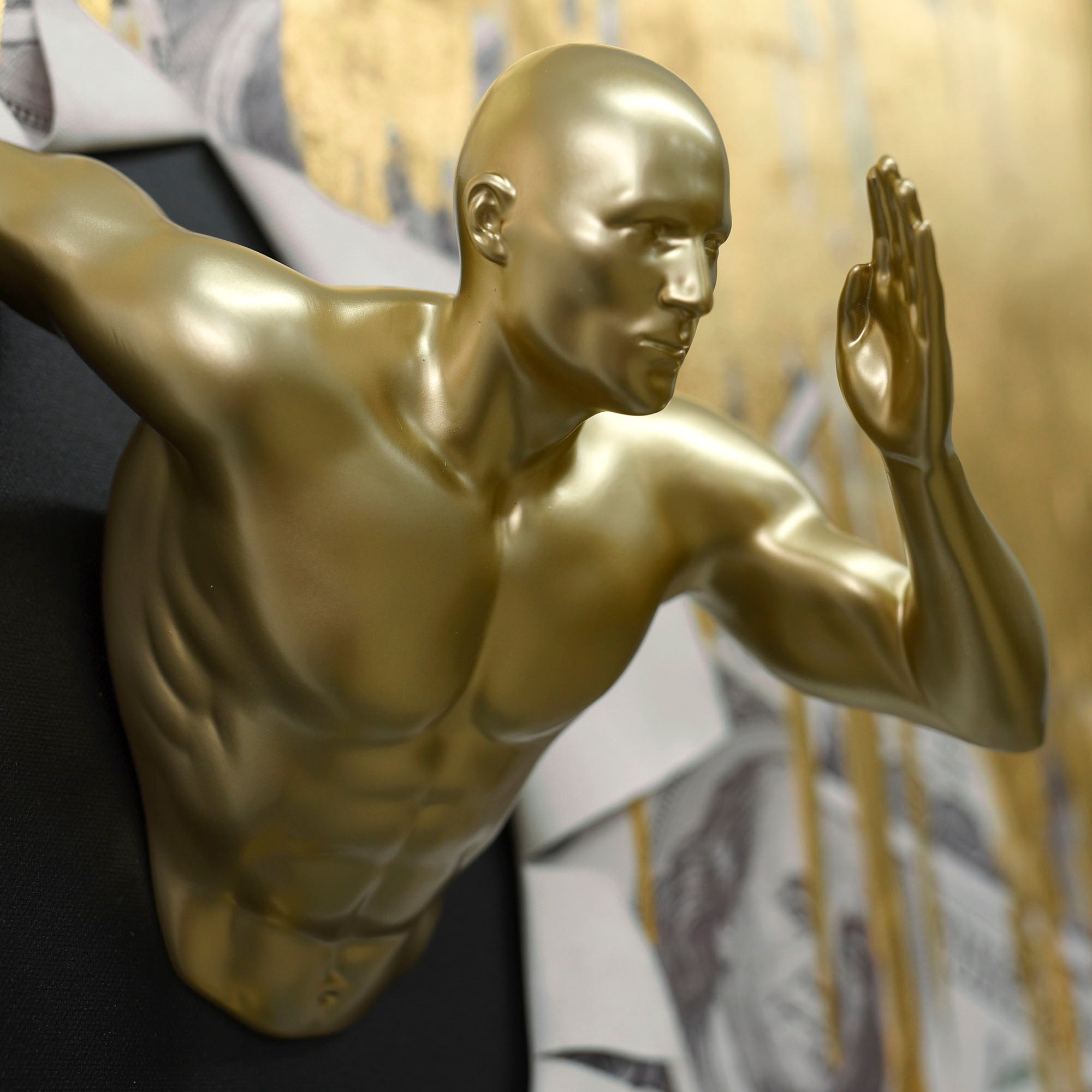 Cuadro Lienzo Resina 80X3,5X80 Hombre 2 Surt.