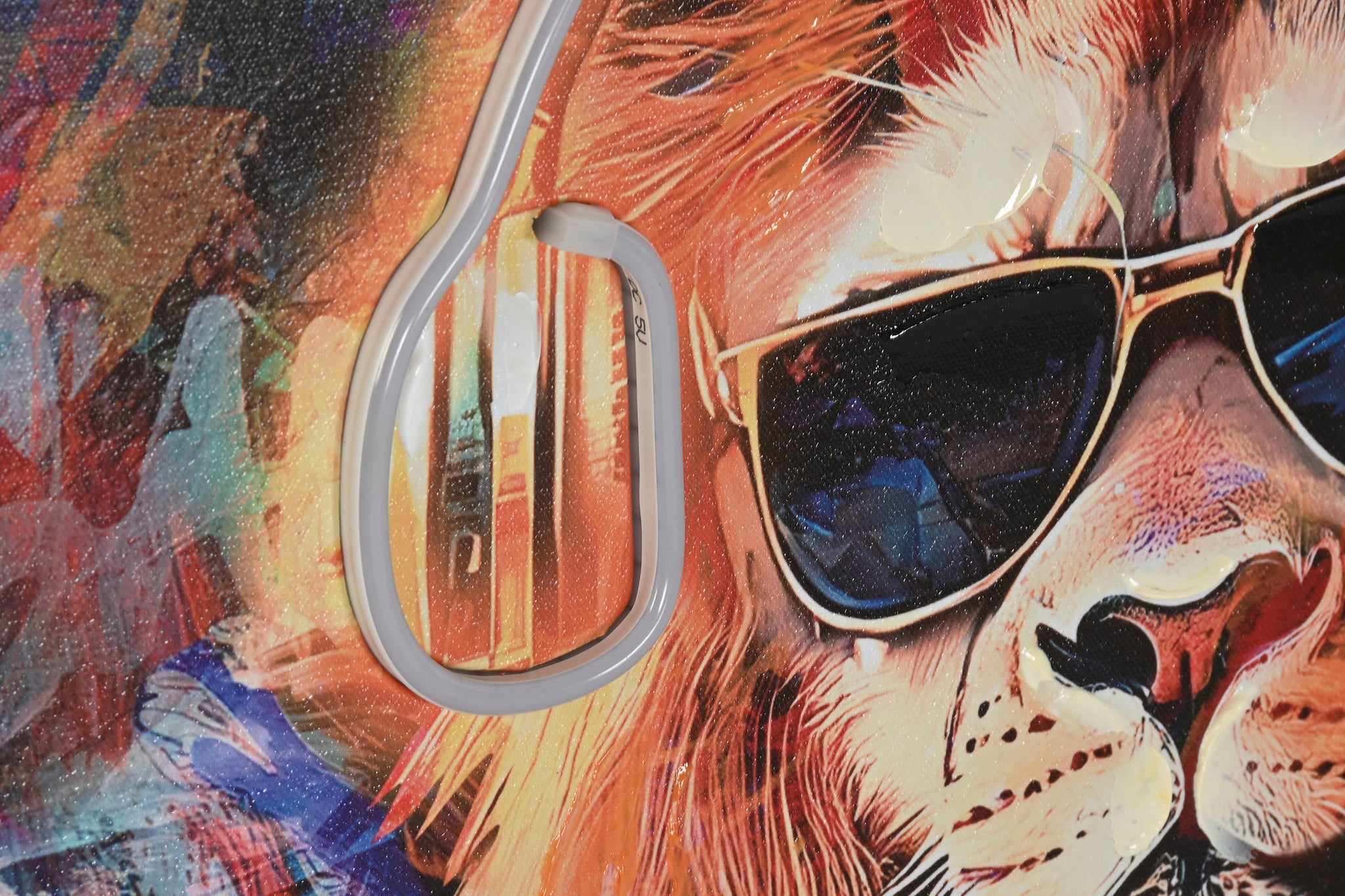 Cuadro Led Lienzo 123X3X83 Moto Mono 2 Surt.