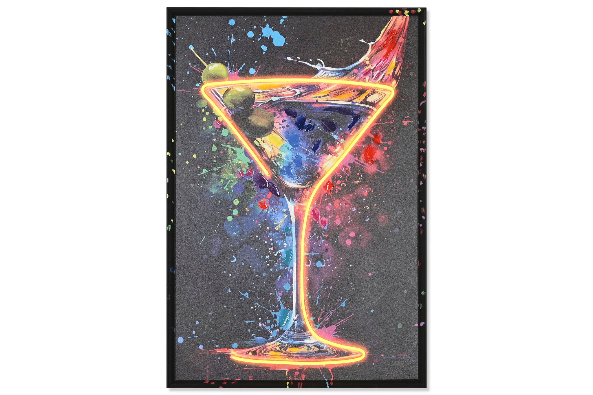 Cuadro Led Lienzo 63X3,7X93 Cocktail 2 Surt.