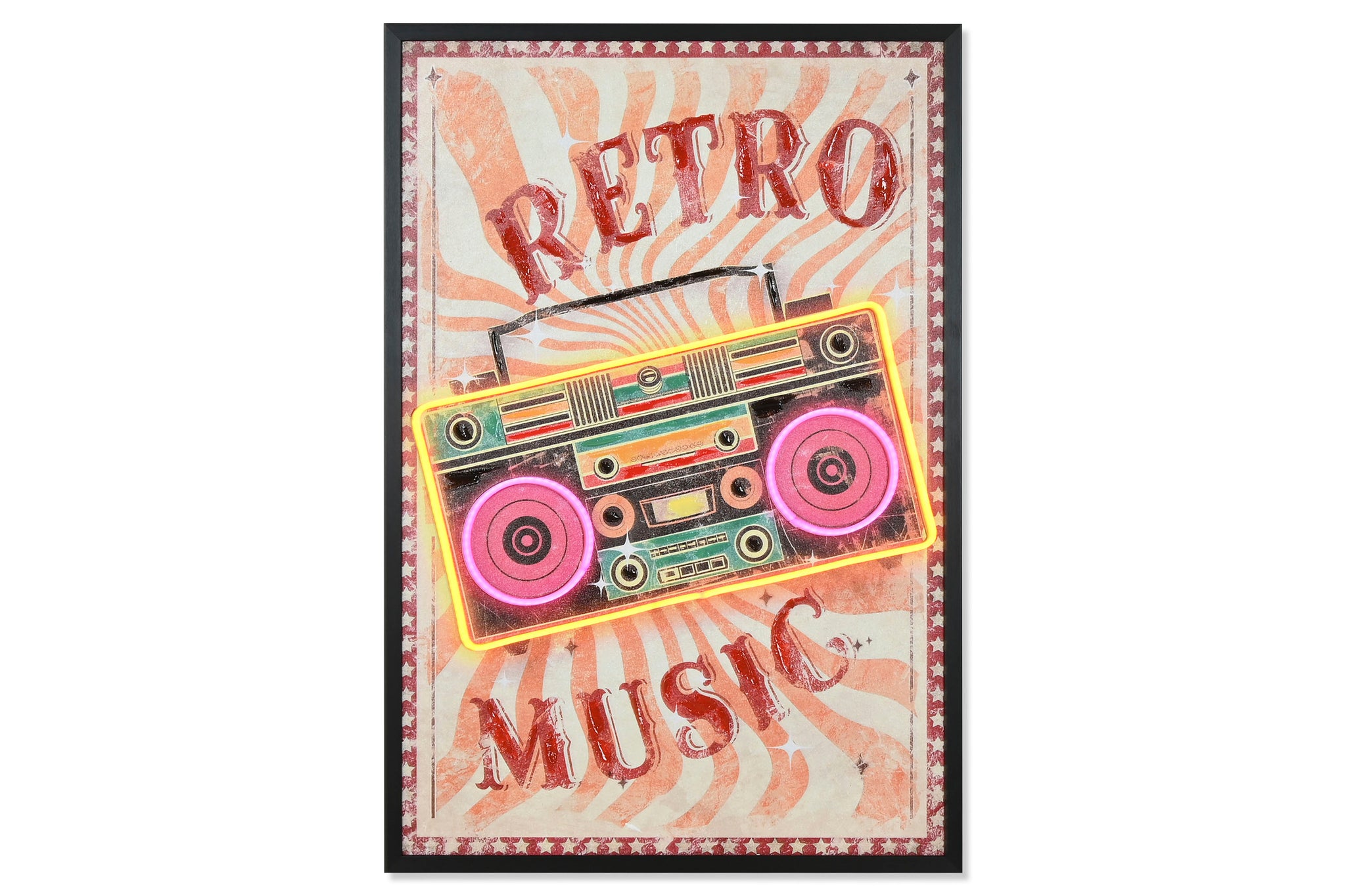 Cuadro Led Lienzo 63X3X93 Retro Music 2 Surt.