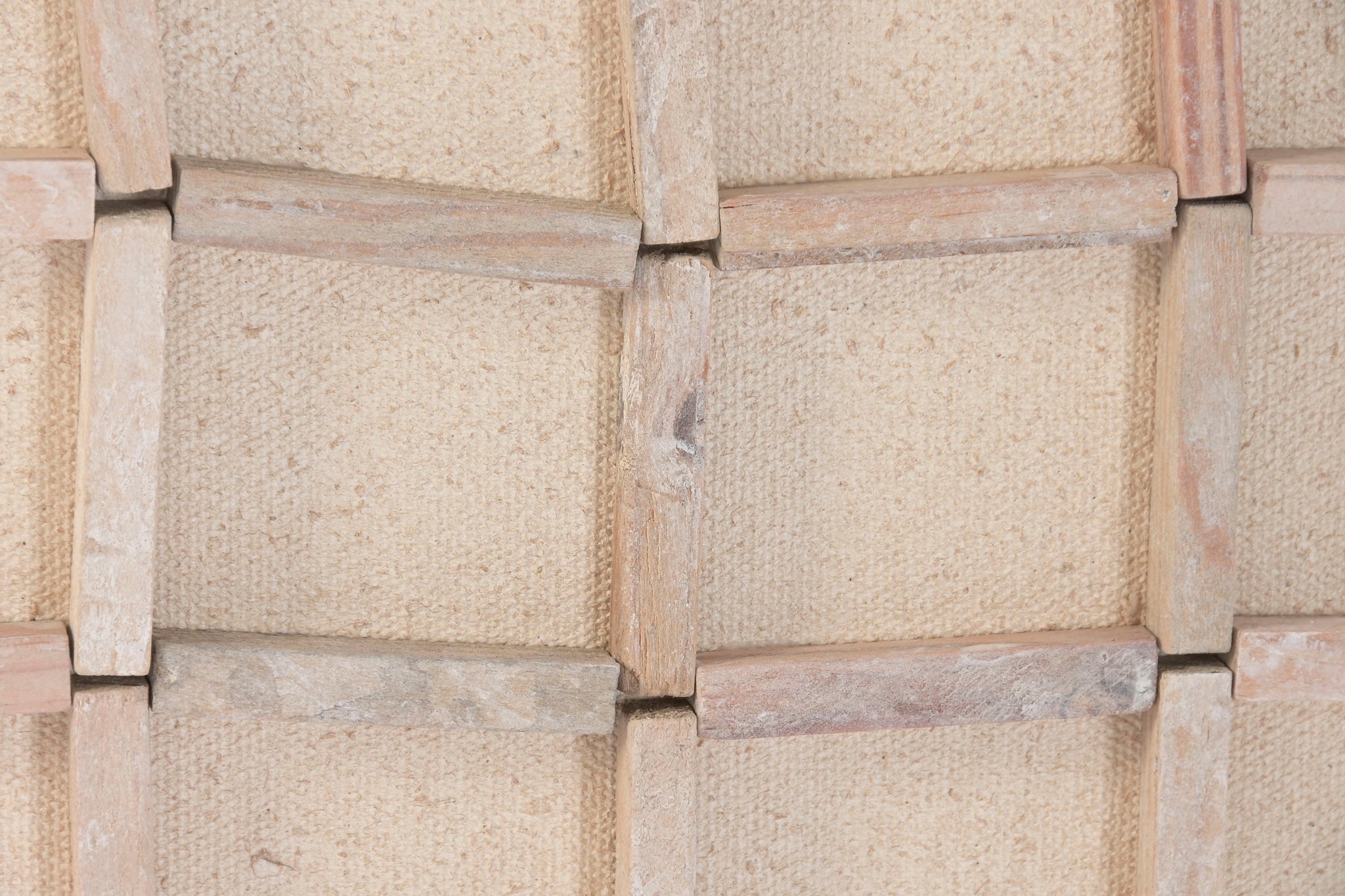 Cuadro Madera Reciclada Pino 62X4X62 3D Blanco