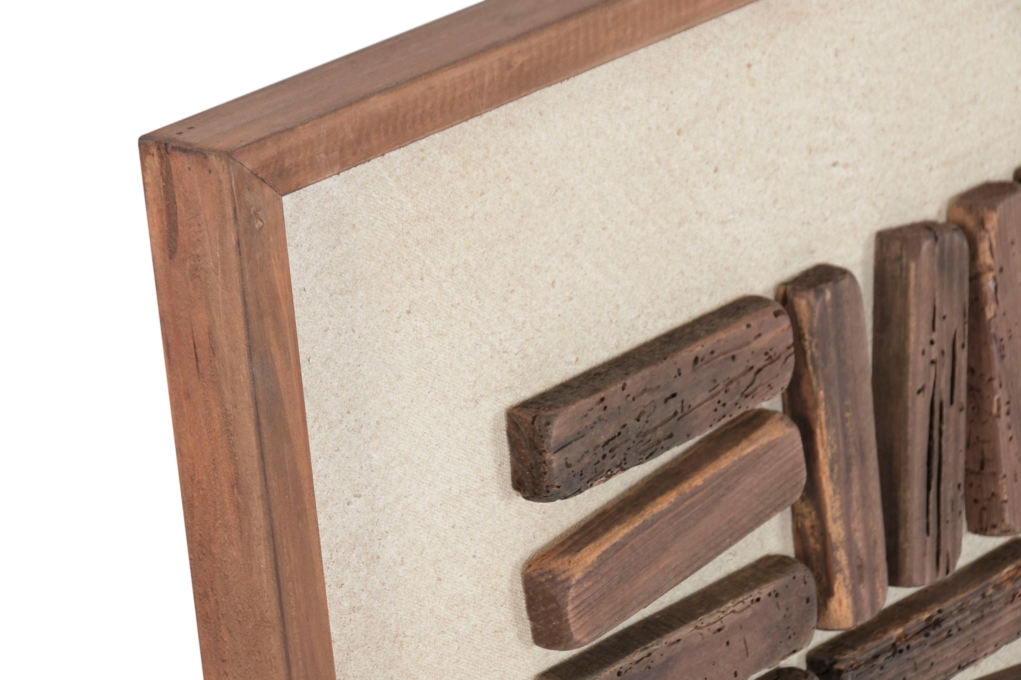 Cuadro Madera Reciclada Pino 62X4X62 3D 2 Surt.