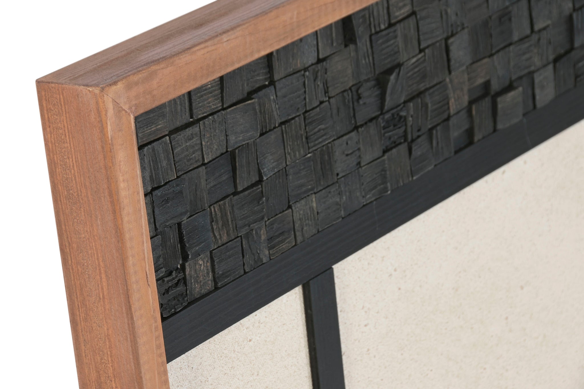 Cuadro Madera Reciclada 82X4X82 Abstracto 2 Surt.