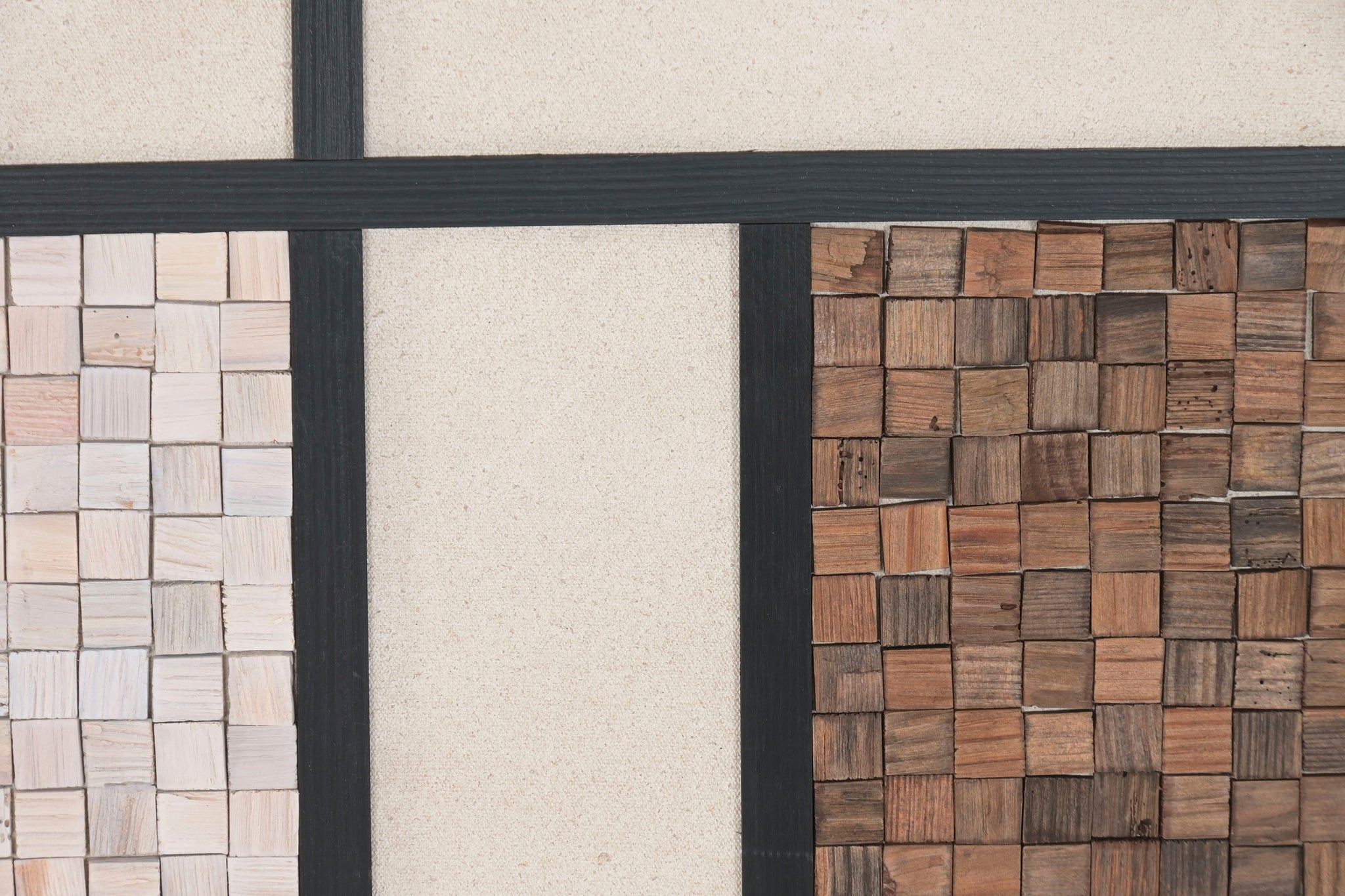 Cuadro Madera Reciclada 82X4X82 Abstracto 2 Surt.