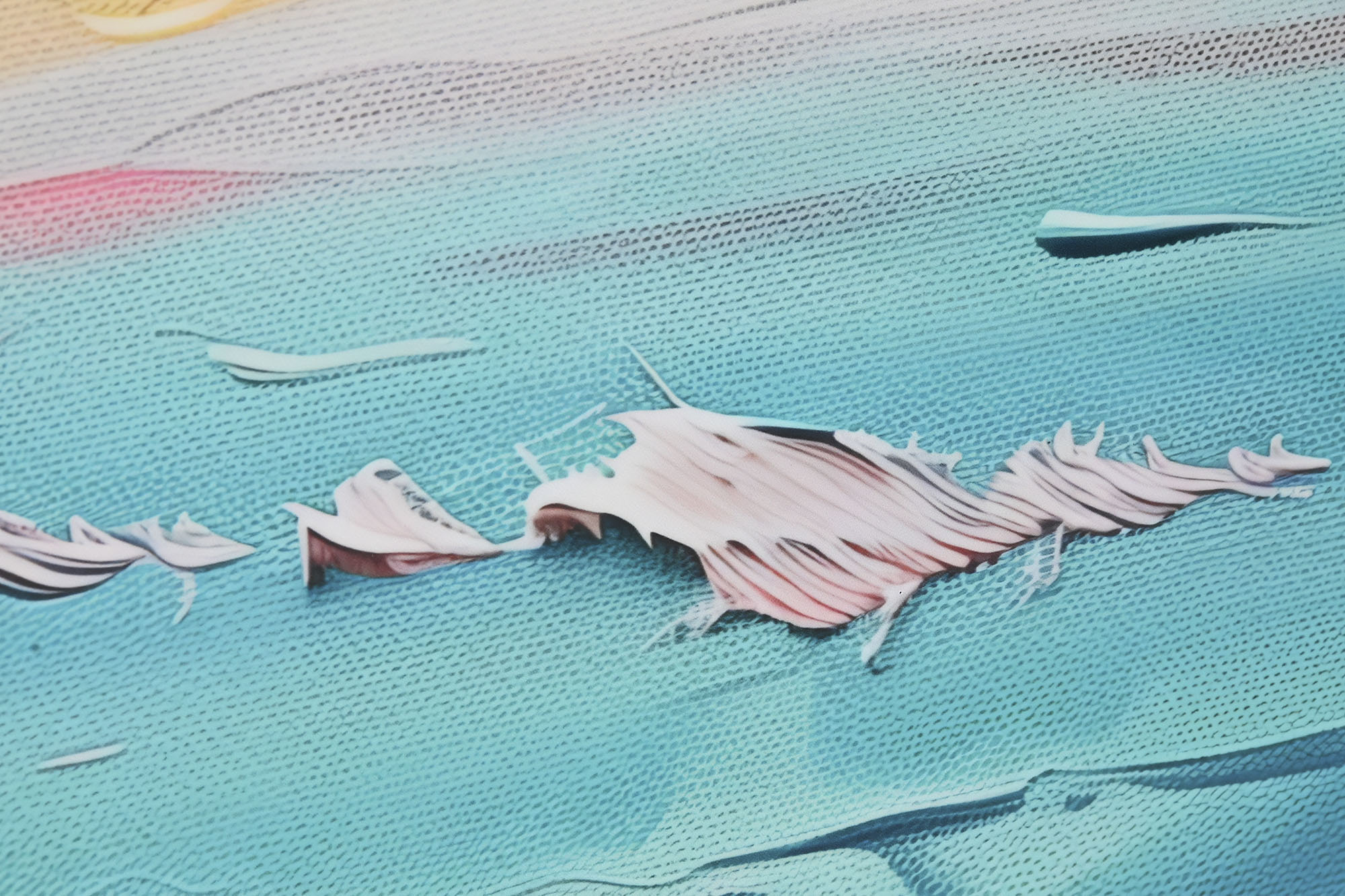 Cuadro Aluminio Mdf 80X3,5X120 Playa 2 Surt.