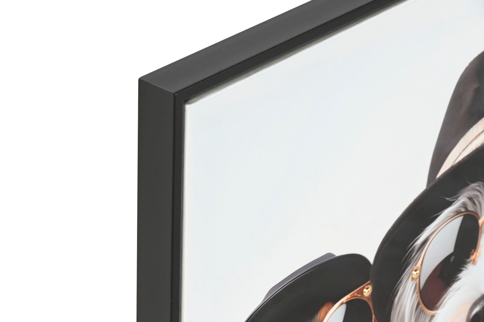 Cuadro Lienzo Mdf 62X3X62 Perros Gafas 4 Surt.