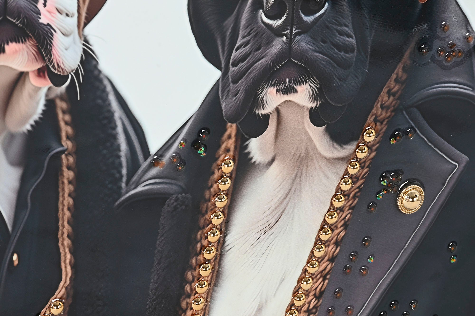 Cuadro Lienzo Mdf 62X3X62 Perros Gafas 4 Surt.