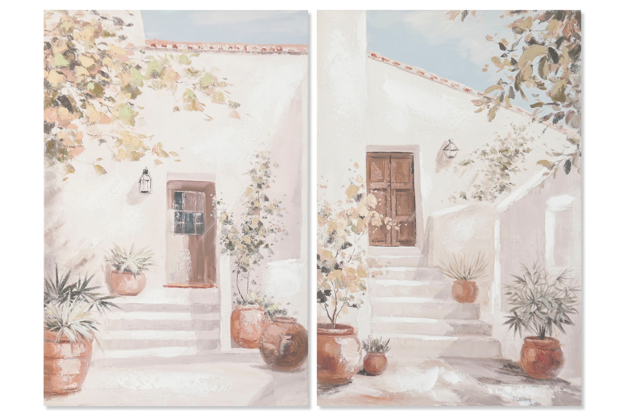 Cuadro Lienzo Mdf 60X3,5X90 Pueblo 2 Surt.