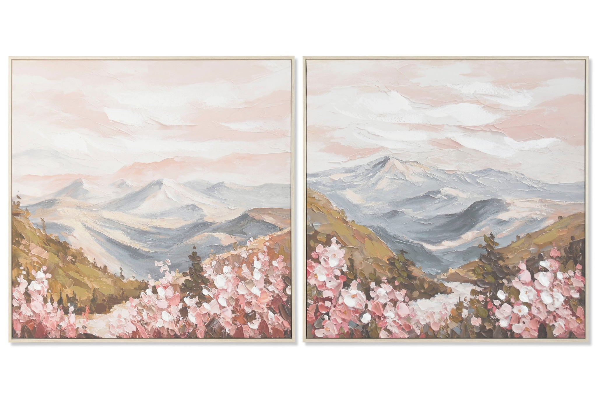 Cuadro Lienzo Mdf 82,5X3,5X82,5 Montañas 2 Surt.