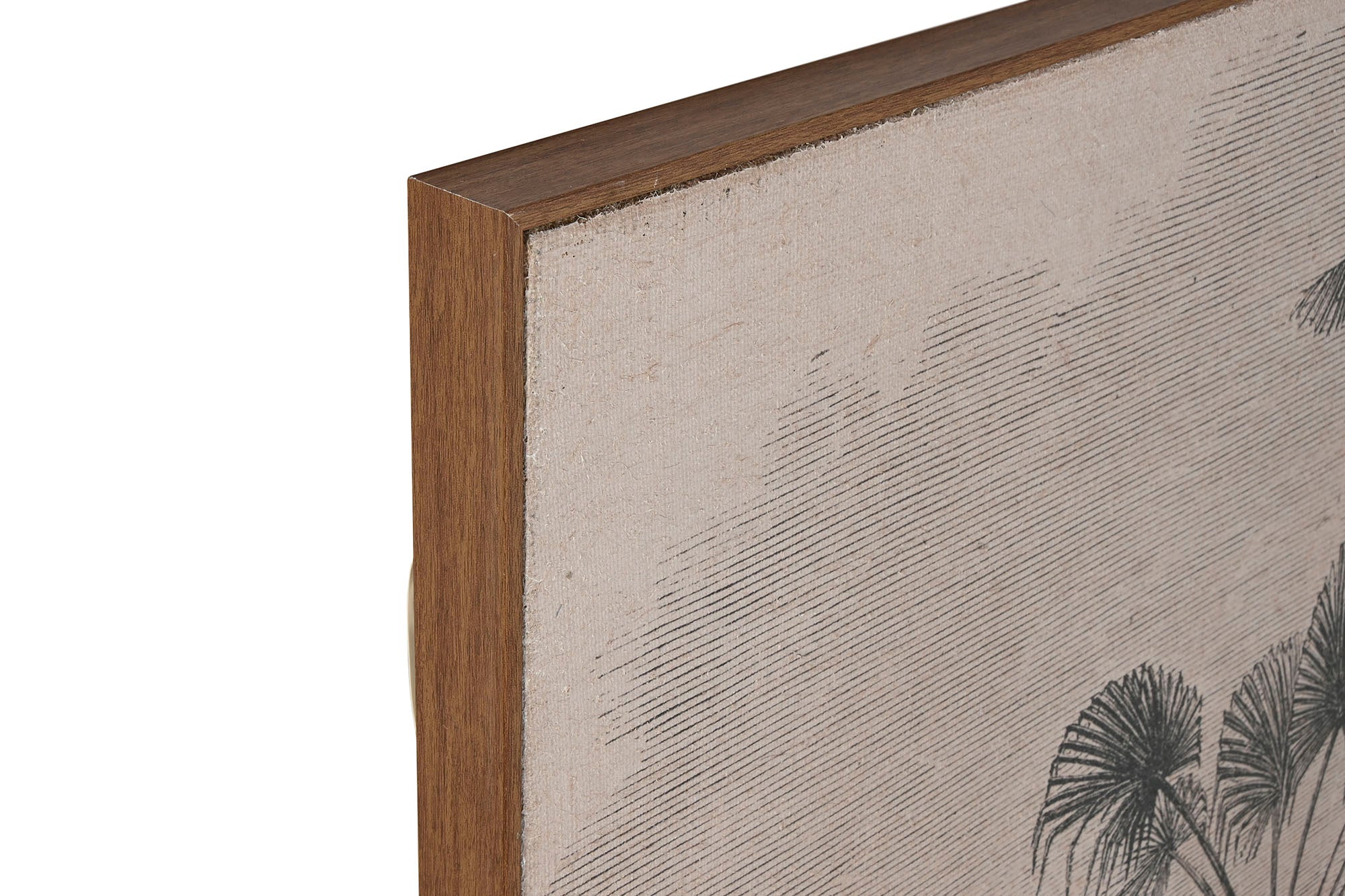 Cuadro Set 3 Yute Ps 180X4X120 Palmeras