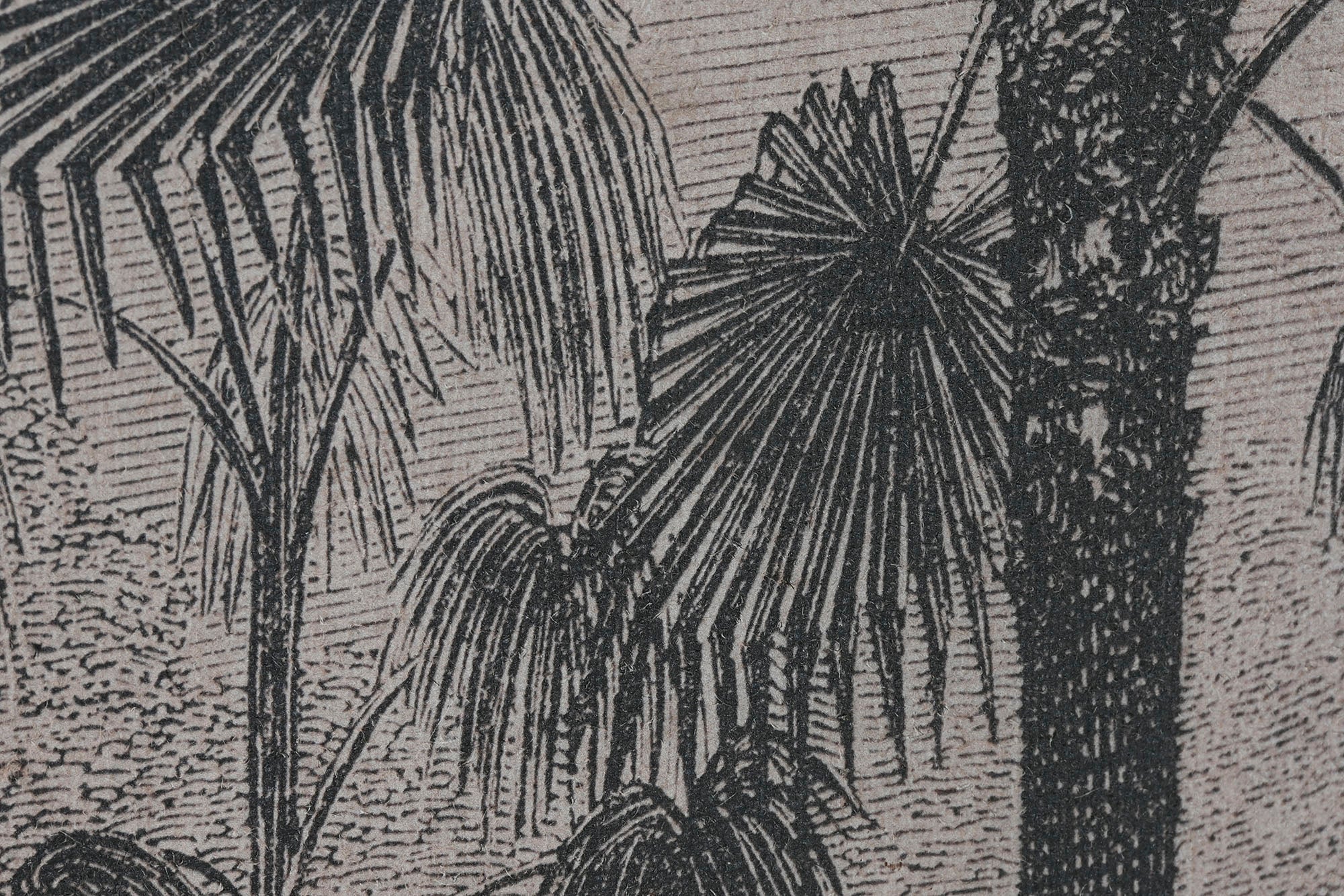 Cuadro Set 3 Yute Ps 180X4X120 Palmeras