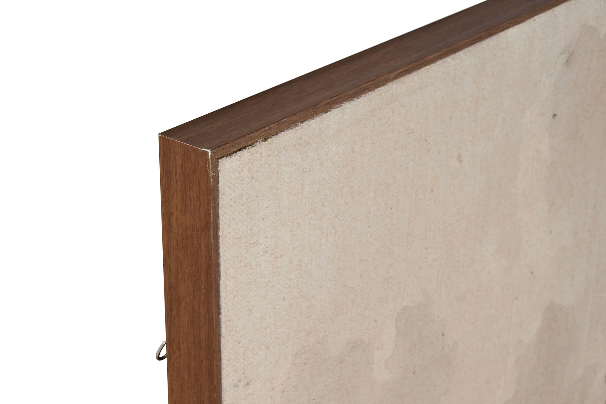 Cuadro Yute Ps 90X4X120 Paisaje Pintado Mano Beige