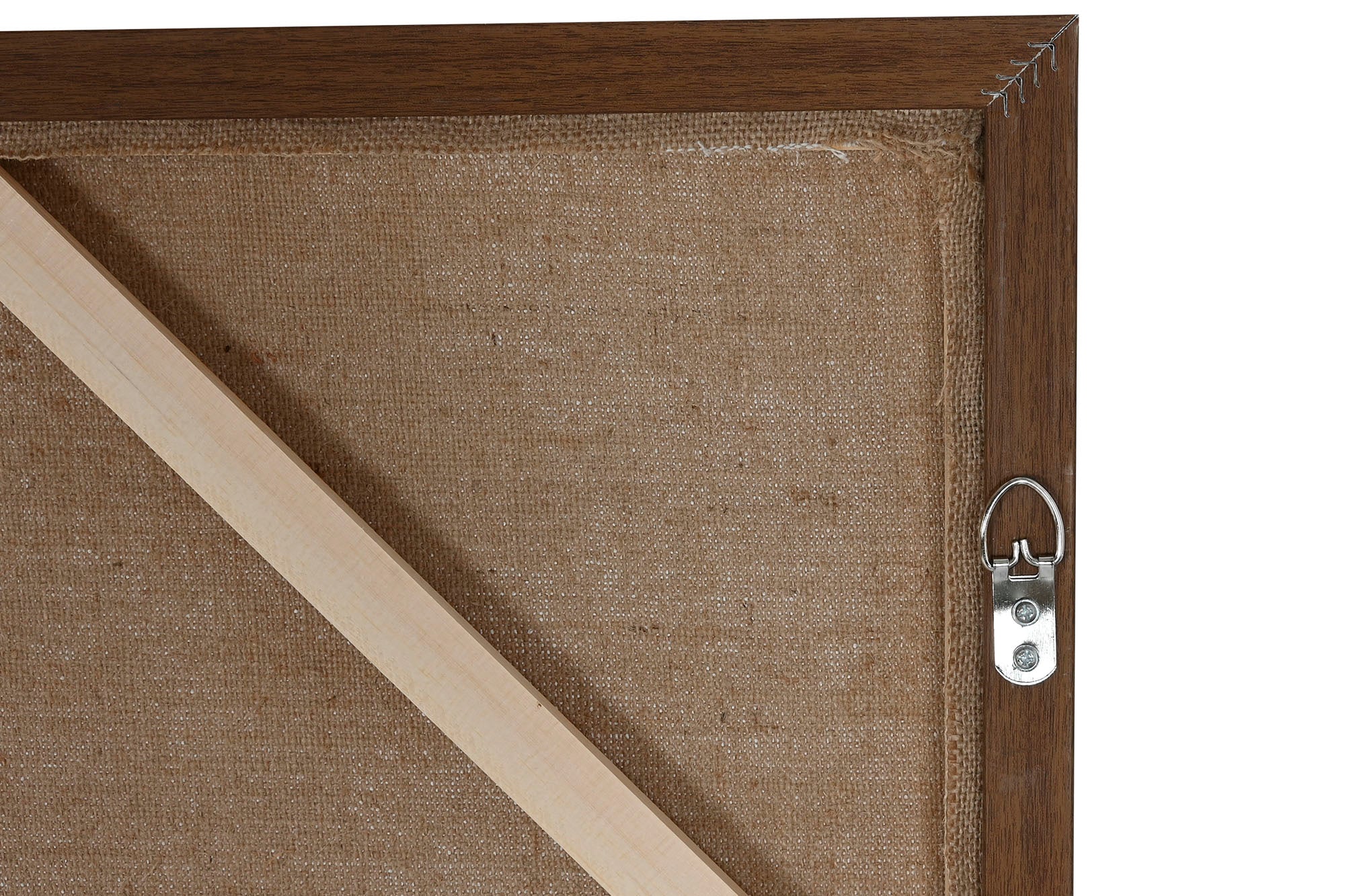 Cuadro Yute Ps 90X4X120 Paisaje Pintado Mano Beige