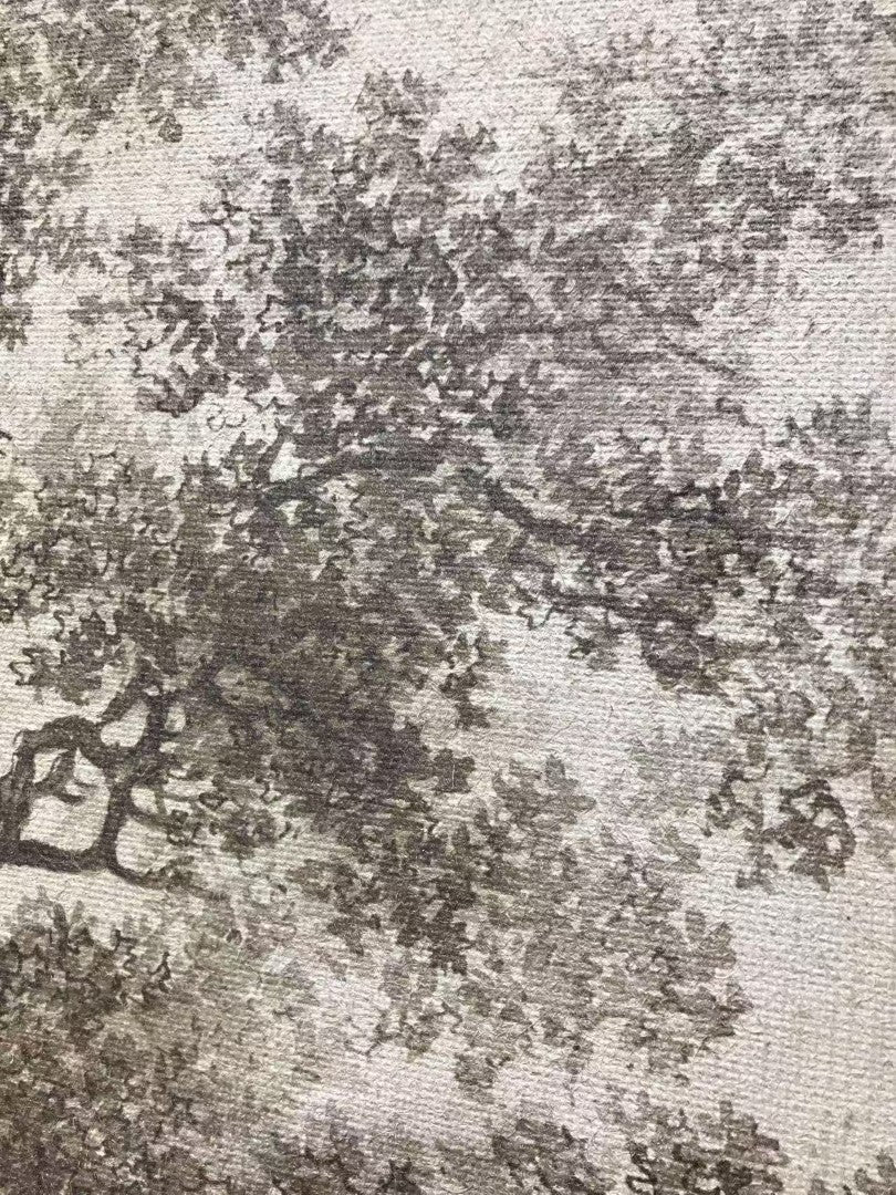 Cuadro Yute Ps 90X4X120 Paisaje Pintado Mano Beige