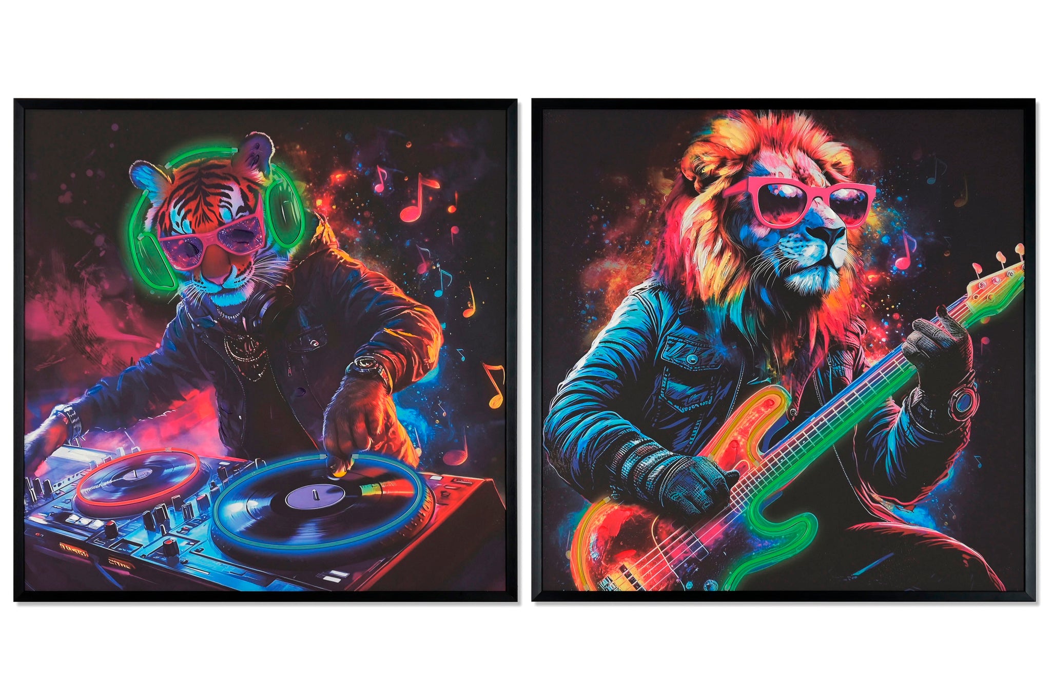 Cuadro Led Lienzo 83X3X83 Musicos 2 Surt.