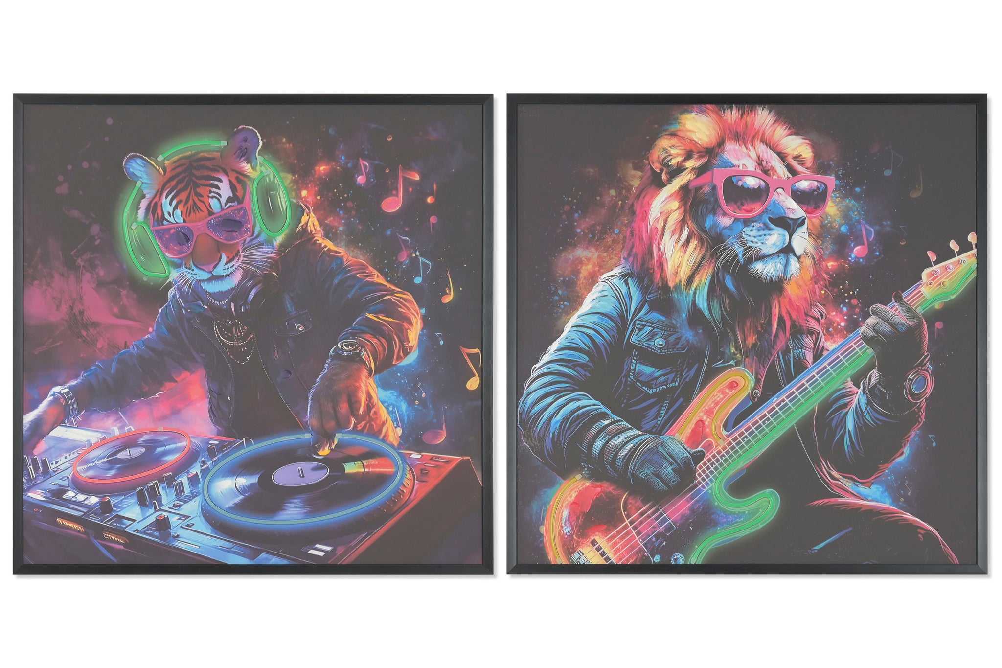 Cuadro Led Lienzo 83X3X83 Musicos 2 Surt.