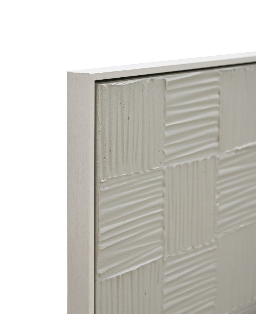Cuadro Lienzo Yeso 83X4X123 Moderno 2 Surt.
