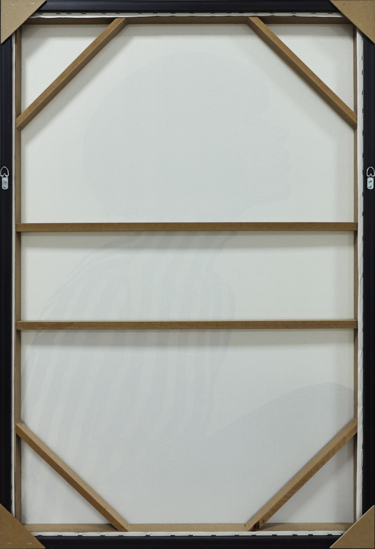 Cuadro Lienzo Ps 83X4X123 Chica Rayas 2 Surt.