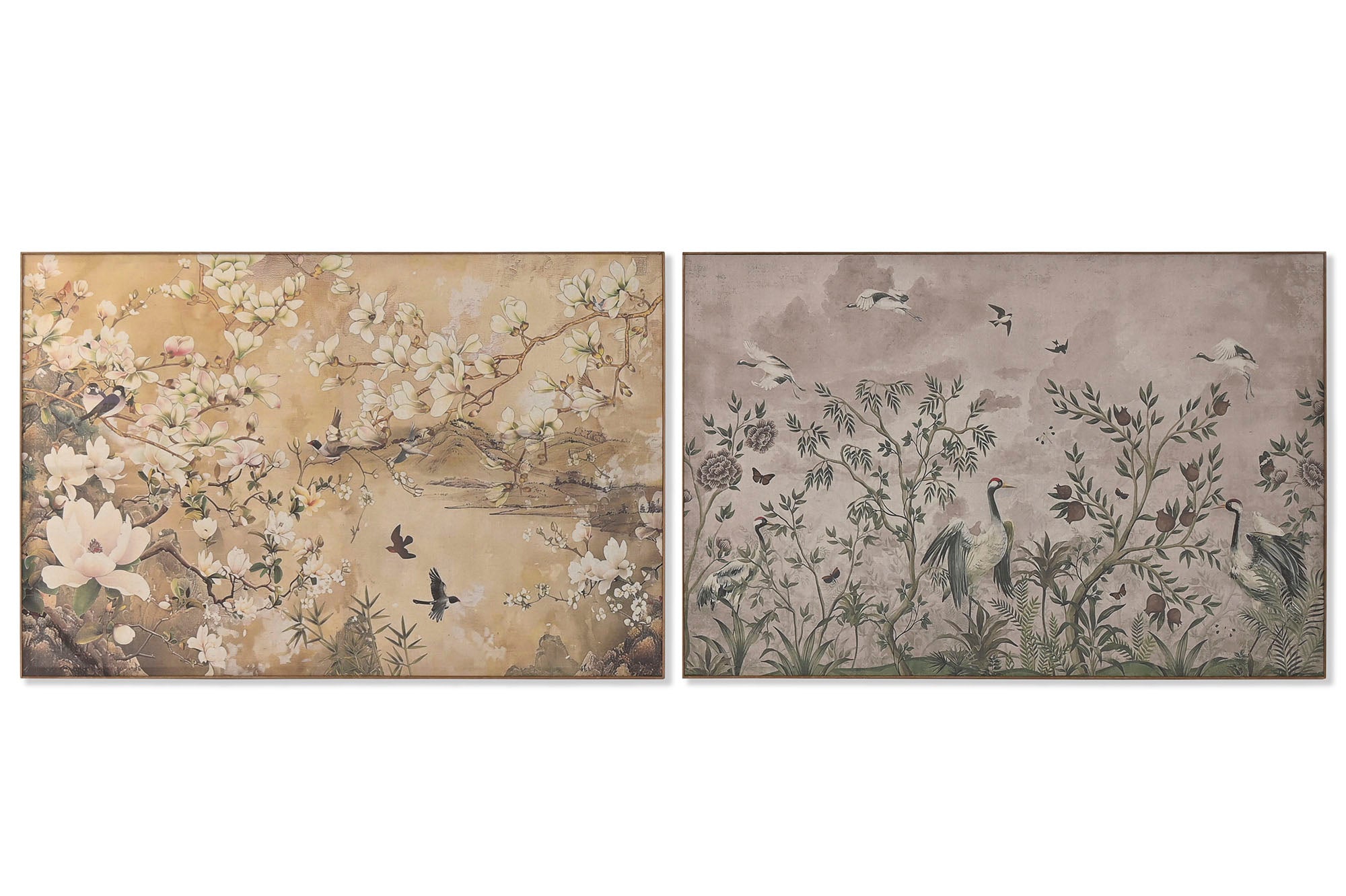 Cuadro Lino Abeto 120X3,5X80 Flores Cerezo 2 Surt.