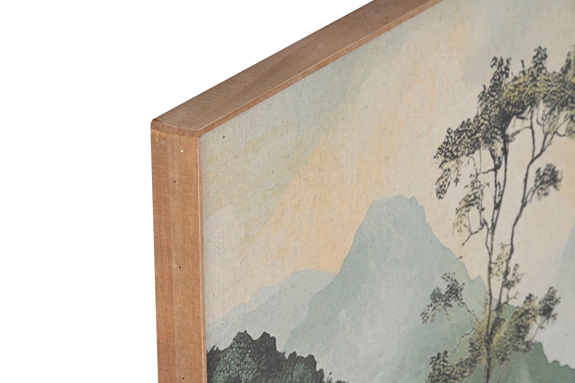 Cuadro Lino 120X3,5X80 Paisaje Palmeras 2 Surt.