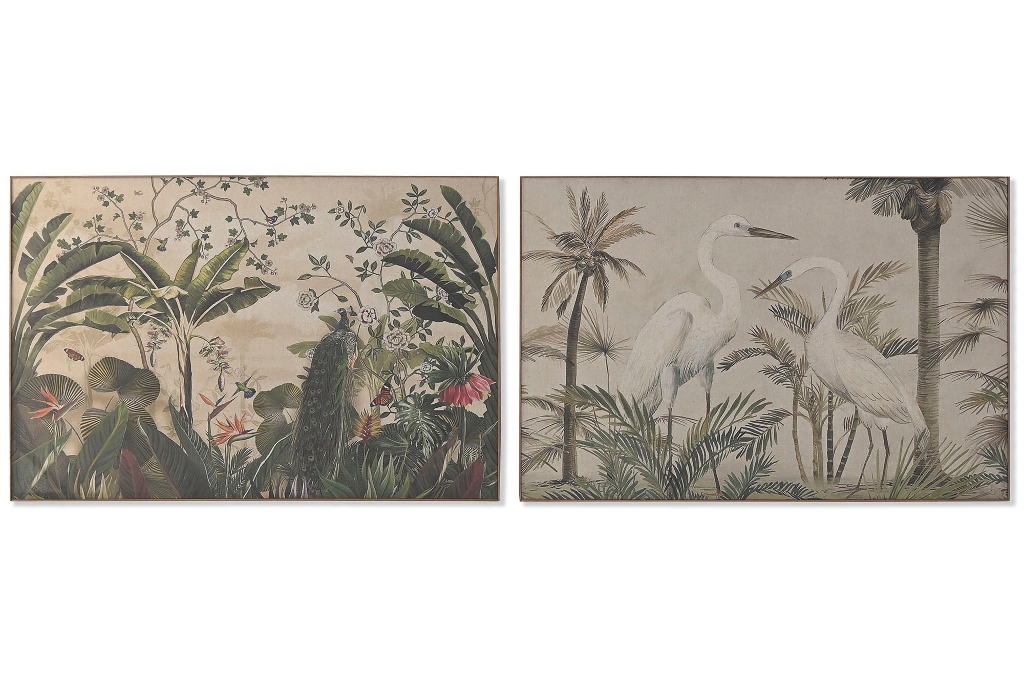 Cuadro Lino Abeto 120X3,5X80 Garzas 2 Surt.