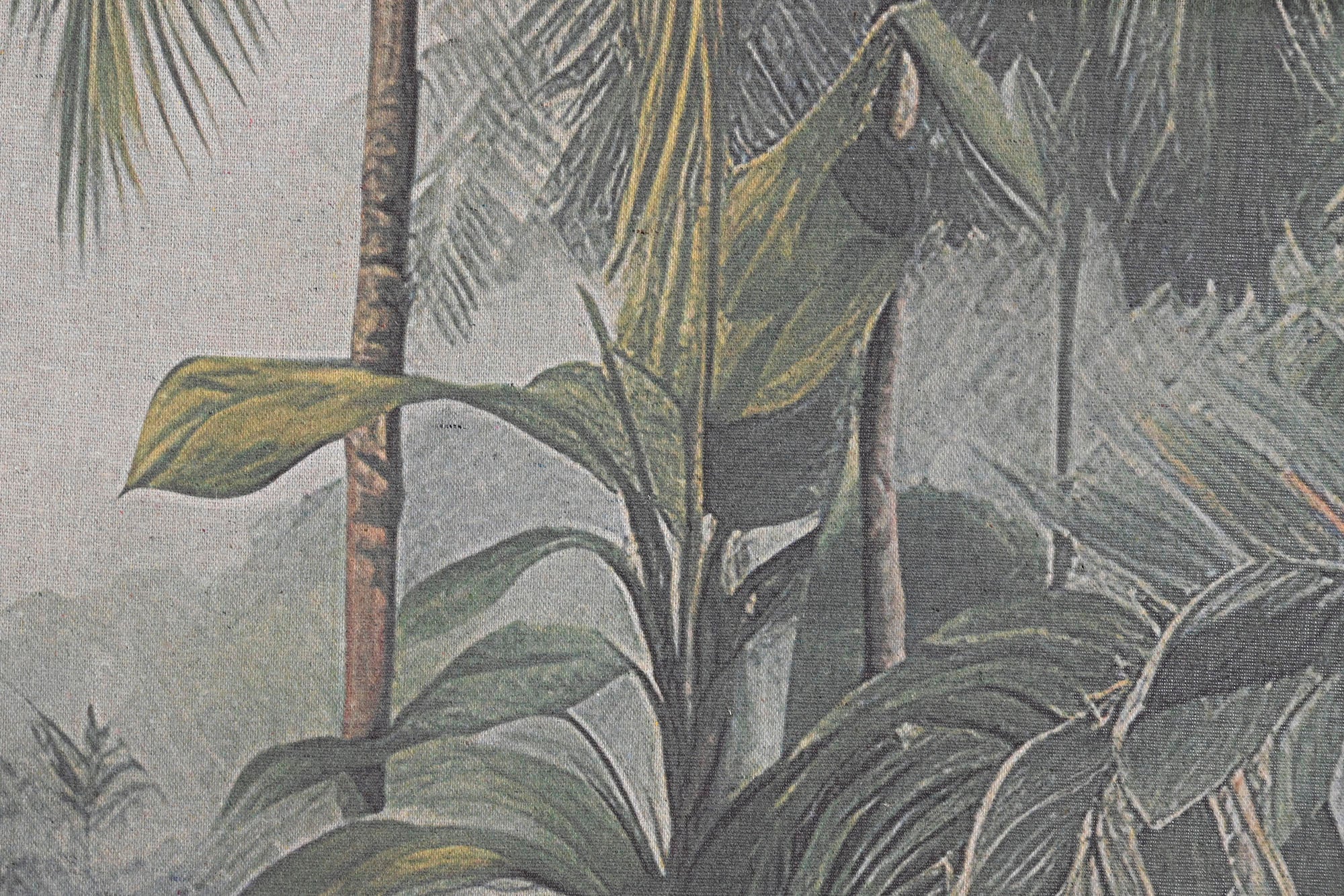 Cuadro Lino Abeto 120X3,5X80 Palmeras 2 Surt.