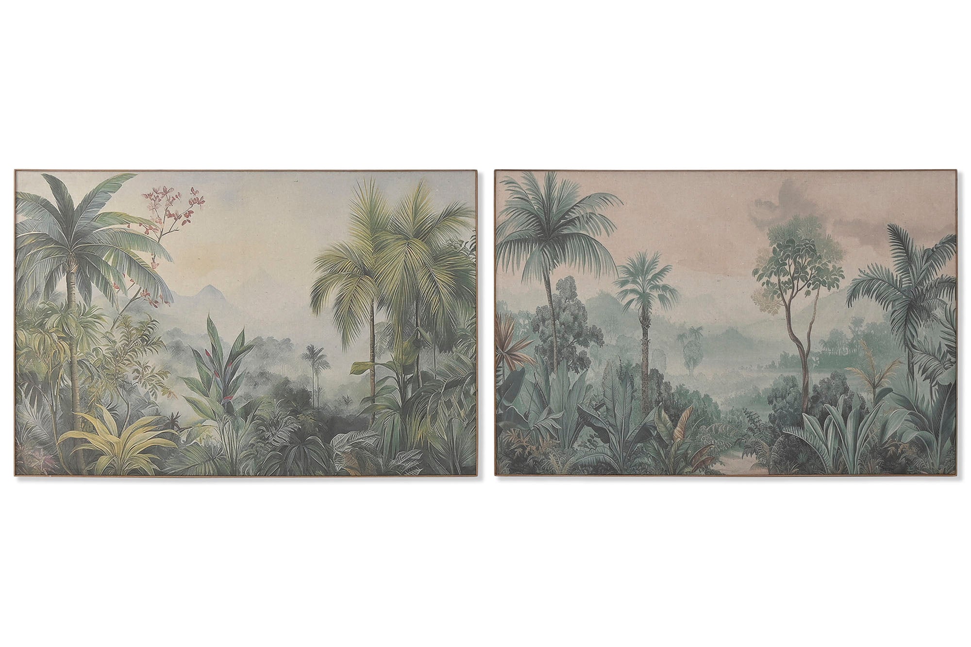 Cuadro Lino Abeto 120X3,5X80 Palmeras 2 Surt.