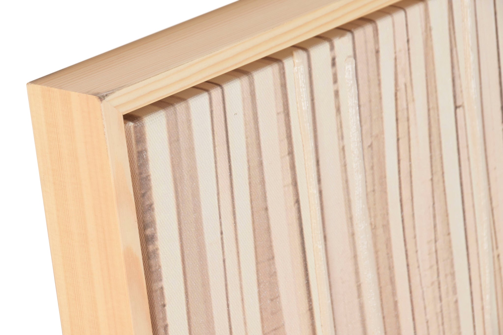 Cuadro Lienzo 123X4X183 Tecnica Mixta Marco Madera