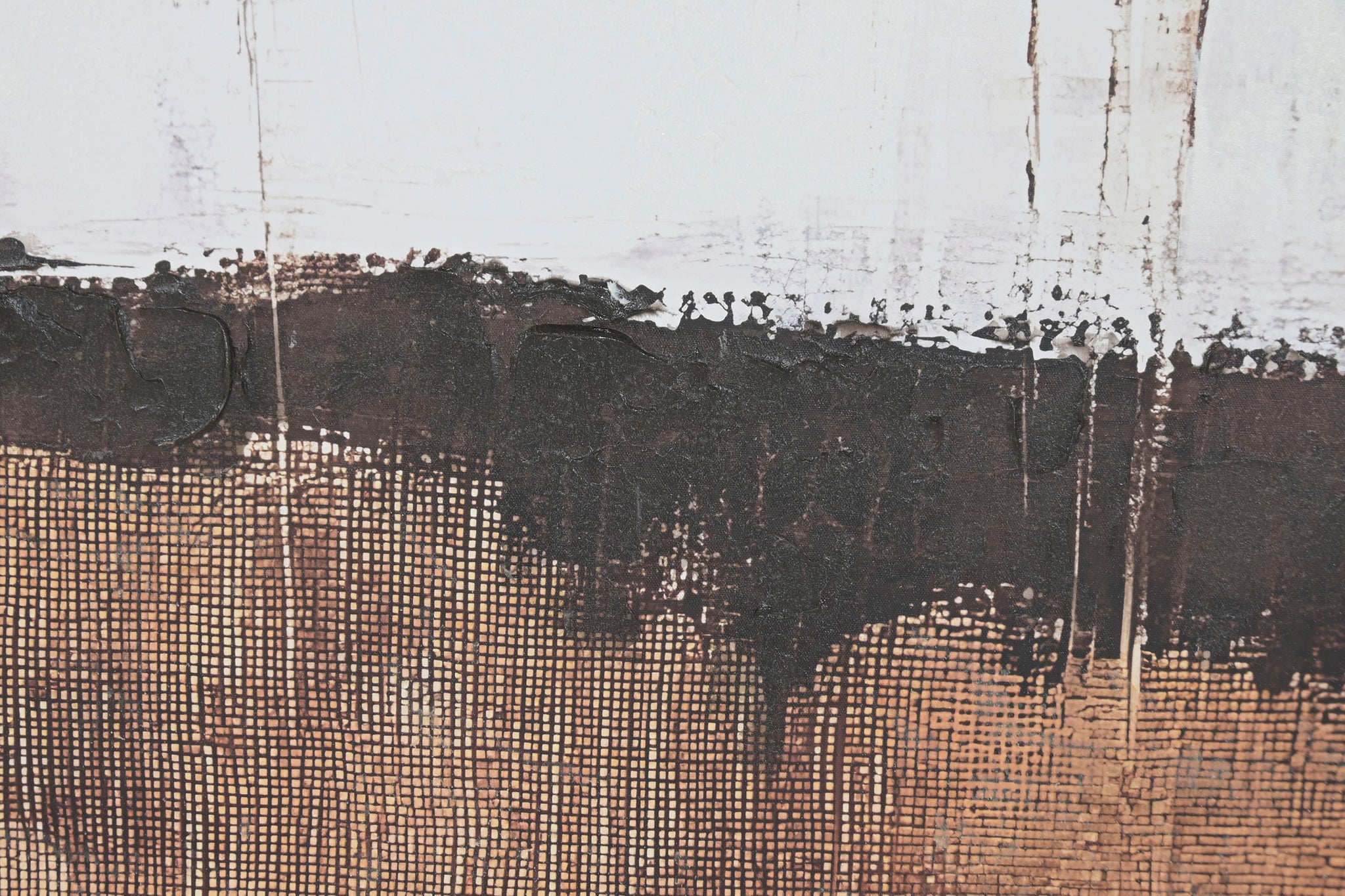 Cuadro Lienzo 123X4X183 Tecnica Mixta Marco Madera