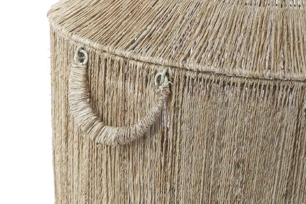 Cesta Set 2 Yute Metal 51X51X48 Tapa Natural